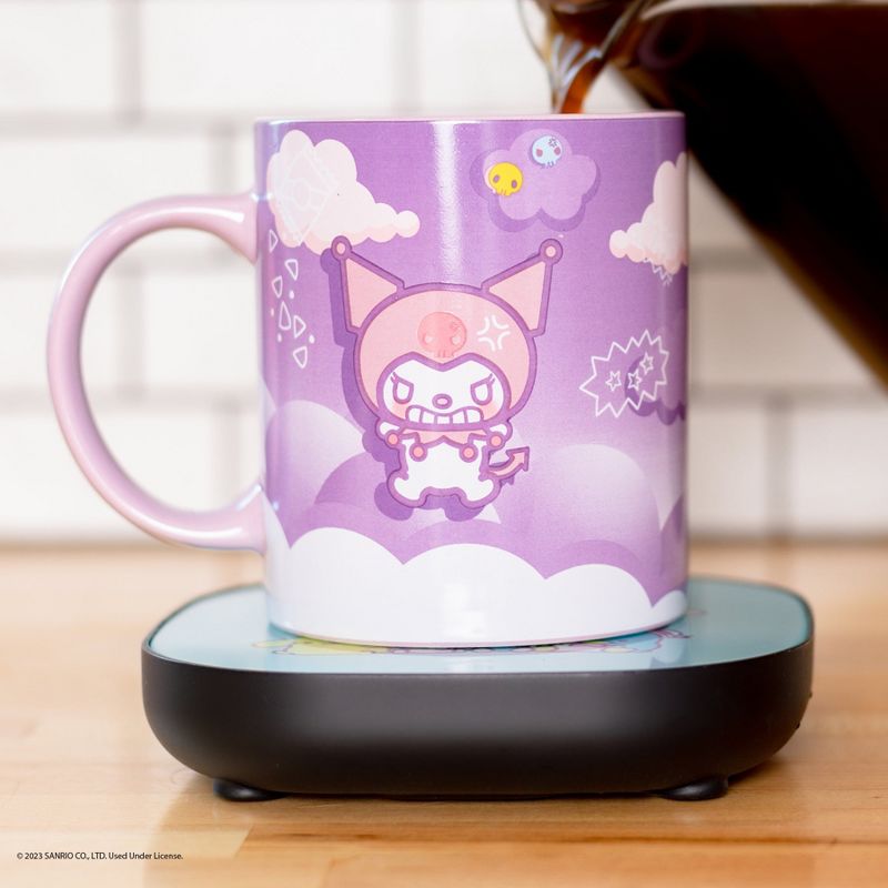 Uncanny Brands Kuromi Coffee Mug with Electric Mug Warmer, 1 of 6