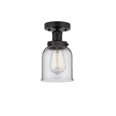 Bell - 1 Light Semi-Flush Mount In Industrial Style-8.25 Inches Tall and 6.5 Inches Wide