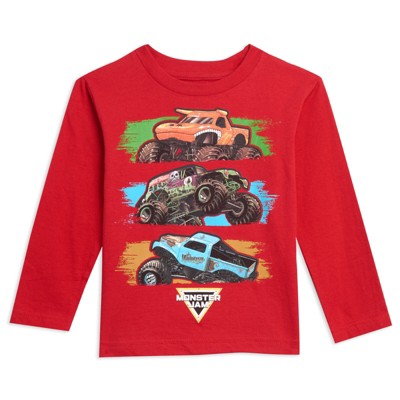 Monster Jam Little Boys 2 Pack Long Sleeve Graphic T-Shirts Multicolored 7-8 — фото 3
