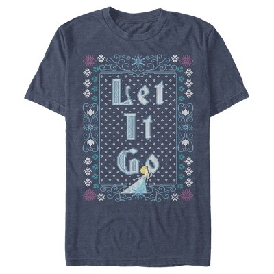Men's Frozen Let Go Knit Pattern T-Shirt