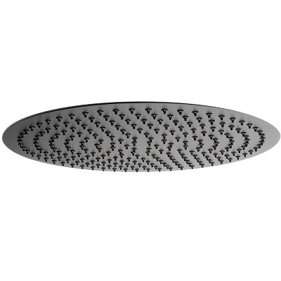 ALFI Matte Black Stainless Steel 16 Inches Round Ultra-Thin Rain Shower Head