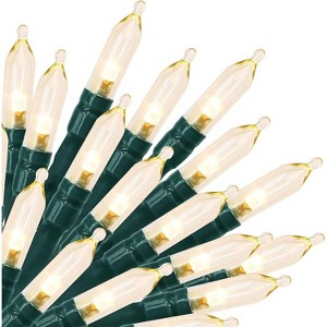 FAAYFIAN 8 ft 20-LED Battery Operated Mini Christmas String Lights, Warm White Indoor Fairy Lights - 1 of 4