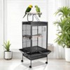 Large Metal Parrot Cage for Birds, Heavy-Duty Aviary with Acrylic Door, Perches, Pet Bird Cage for Macaws Cockatoos African Greys - 2 of 4