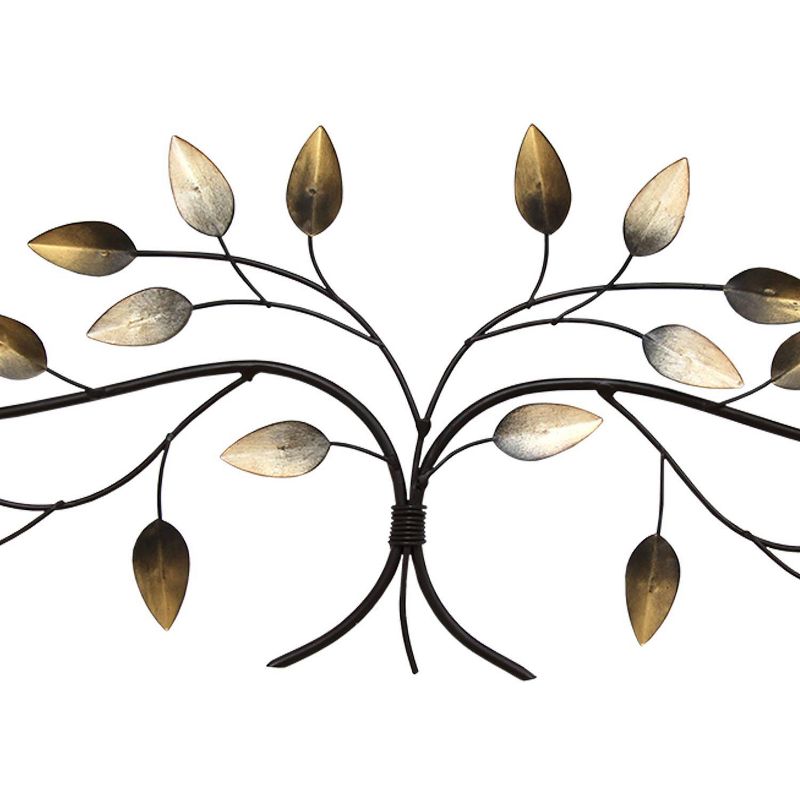 Blowing Leaves Over the Door Wall Decor Gold/Black/Silver - Stratton Home Decor, 4 of 6