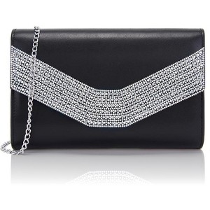 Generic Evening Bag for Women, Suede Envelope Evening Purses Crossbody Shoulder Clutch Bag - 1 of 4