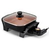 MegaChef 8" Electric Skillet with Copper Coating - 2 of 4