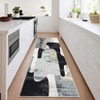 Machine Washable Contemporary Abstract Area Rug Low Pile Stain & Slip Resistant Pet Friendly Floor Cover - 2 of 4