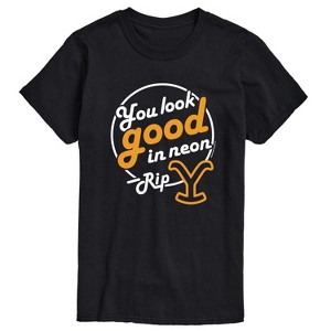 Men's - Yellowstone - RIP You Look Good In Neon Short Sleeve Graphic T-Shirt - 1 of 4