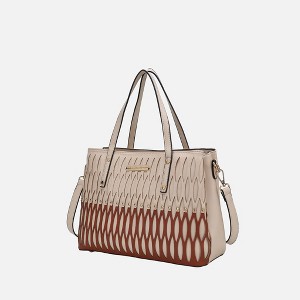 MKF Collection Quinn Triple Compartment Color Block Tote Bag by Mia K - 1 of 4