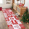 Acekool 2x3 Red Washable Runner Rug, Non-Slip Entry Mat for Living Room, Bedroom, Dining Room, Easy Care Indoor Floor Carpet - 4 of 4