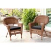HomeStock Honey Coastal Craftsman Chair Set of 2 with Cushions - 3 of 4