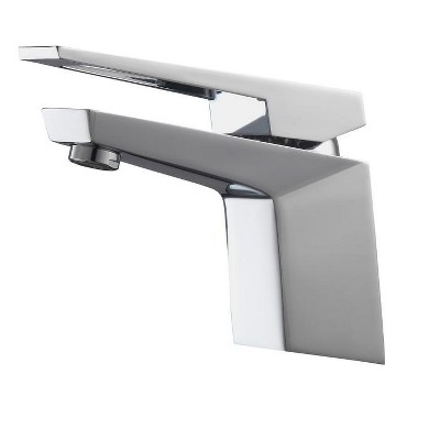 KubeBath Aqua Siza Single Lever Modern Bathroom Vanity Faucet - Chrome