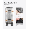 LUGGEX All Aluminum Carry On Luggage with USB Port - Hard Case Zipperless Suitcases with Wheels, Carry On 20 Inch, Silver - 2 of 4