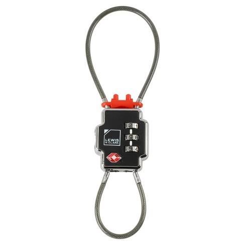 Lewis N. Clark Travel Sentry Lockdown Triple Security Cable Luggage Lock for Travel - image 1 of 4