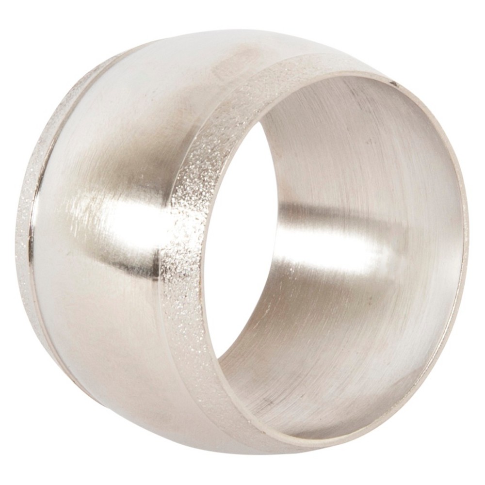 UPC 789323283412 product image for Round Shape Napkins Rings - Silver (Set of 4) | upcitemdb.com