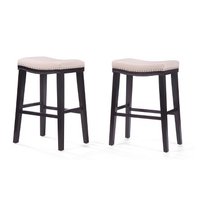 Set of 2 Rosalie Saddle Barstools - Christopher Knight Home