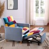 Okak Modern Convertible Sleeper Sofa Accent Chair with Pull-Out Bed,Upholstered Lounge Chair for Living Room,Bedroom,Office - 3 of 4