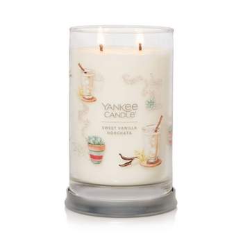 10oz Studio Glass Hand Washed Linen Candle Gray - Yankee Candle : Target