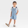 OshKosh B'gosh Toddler Boys' Denim Shortalls - Medium Wash - 3 of 3