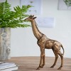NAYSAYE Party Decoration and Accessories Large Giraffe Statuette with Copper Finish for Home Decor, Copper, 2.8"*15.9"*2" - 2 of 4