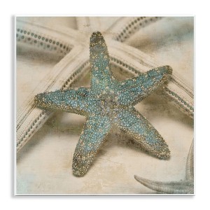 Stupell Industries Distressed Texture Starfish, 12" x 12" - 1 of 4