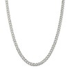 Black Bow Jewelry 5.5mm Sterling Silver, Solid Curb Chain Necklace - 3 of 4