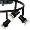 Pro Track Spiral 5-Head LED Ceiling Track Light Fixture Kit Spot Light GU10 Directional Adjustable Black Modern Kitchen Bathroom Dining 15 3/4" Wide - 2 of 4