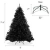 Casafield Artificial Black Spruce Christmas Tree with Metal Stand - 4 of 4