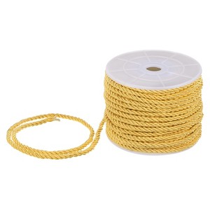 Unique Bargains Soft Polyester Twisted Silk Decorative Craft Cord Trim Cord Rope 22 Yards 1 Pc - 1 of 4