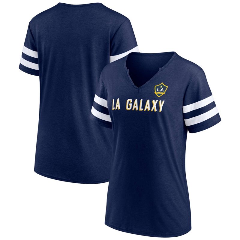 MLS Los Angeles Galaxy Women&#39;s Split Neck Team Specialty T-Shirt, 1 of 4
