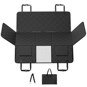 VEVOR Back Seat Extender for Dogs,Dog Hammock for Car Back seat, Dog Car Seat Cover with Hard Bottom Dog Car Seat Bed 53"x24.8" ,Supports 350lb - 1 of 4