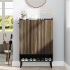 Large Shoe Cabinet with 2 Doors, 6-Tier Entryway Shoe Storage Cabinet with Adjustable Shelves, Freestanding Shoes Rack Organizer - 2 of 4