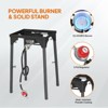 ROVSUN 18 QT Aluminum Propane Fish Fryer with 58,000 BTU Gas Stove, Deep Fryer Pot with Baskets & Thermometer for Chicken Wings & French Fries - 3 of 4