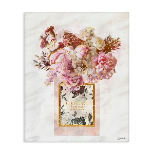 Stupell Industries Floral Bouquet Fashion Bag Canvas Art, 16" x 20" - 1 of 4