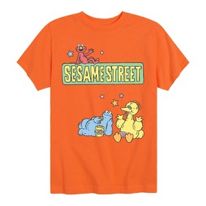 Boys' - Sesame Street - SS Patch Short Sleeve Graphic T-Shirt - 1 of 4
