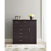 HomeStock 7 Drawer Jumbo Chest, Five Large Drawers, Two Smaller Drawers with Two Lock, Hanging Rod, and Three Shelves,  Vertical Dresser - 2 of 4