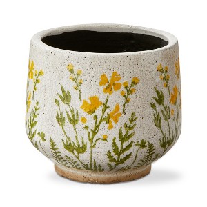 tag Large Wild Flower Footed Planter - 8.5" x 8.5" x 8" - Perfect for Garden  Pots & Planters - Easy to Clean : Target