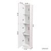Freestanding Cabinet With Storage Shelves, 2 Doors Modern Storage Cabinet, Sideboard Buffet Storage Chest, For Living Room Hallway - 4 of 4