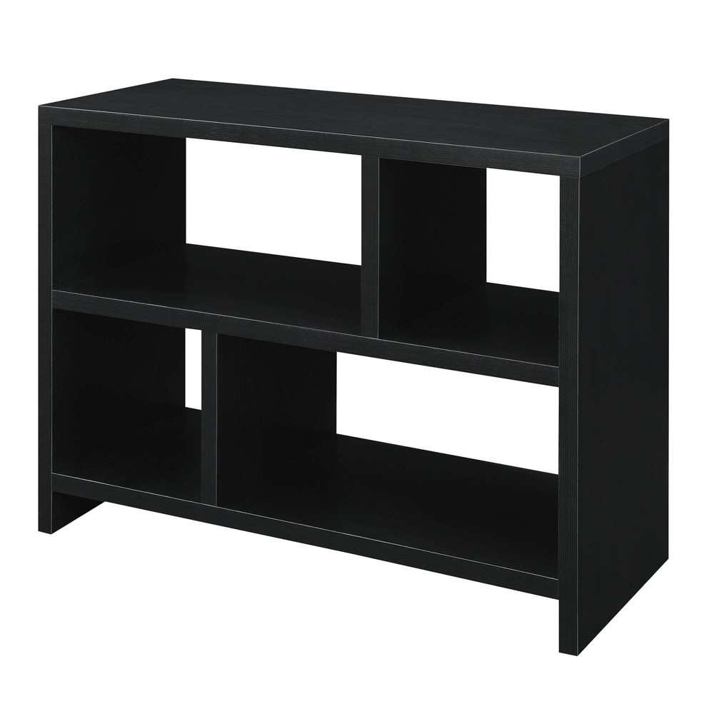 Photos - Wall Shelf 28" Northfield Console 3 Tier Bookcase Black - Breighton Home