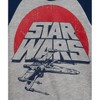 Star Wars The Mandalorian Darth Vader X-Wing Millennium Falcon Fleece Pullover Hoodie Toddler to Big Kid - 2 of 4