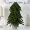 Nearly Natural 1.42-ft Pine Artificial Christmas Tree in Decorative Planter - 3 of 4