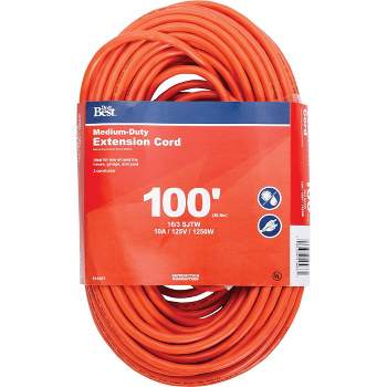 Do it Best  100 Ft. 16/3 Outdoor Extension Cord OU-JTW163-100-OR