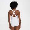 Lands' End Women's Chlorine Resistant Scoop Neck X-Back High Leg Soft Cup Tugless Sporty One Piece Swimsuit - 2 of 4