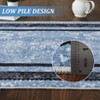Modern Bordered Washable Rug Non Slip Throw Rugs - 4 of 4