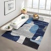 Washable Non-Slip Modern Abstract Hallway Runner, Color Block Patchwork Rug for Kitchen, Laundry, Entryway - 3 of 4