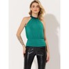 INSPIRE CHIC Women's Night Out Party Sleeveless Sequin Halter Neck Tank Top - image 3 of 4