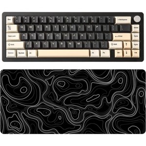 YUNZII AL66 Wireless Mechanical Keyboard(Milk Switch, Black) Gaming Mouse Pad - 1 of 4
