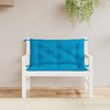 vidaXL Bench Cushion Water Repellent Outdoor Seat Cushion Pad Oxford Fabric - Light Blue 39.4" - 2 of 4