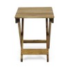 Foldable Acacia Wood Side Table, Suitable for Indoor Outdoor use, 15"D x 22.75"W x 18.25"H - 3 of 4
