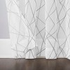 No. 918 Light Filtering Abstract Geometric Embroidery Rod Pocket Curtain Panel - 2 of 3